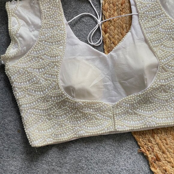 PEARL DESIGN BLOUSE - Picture 4 of 4